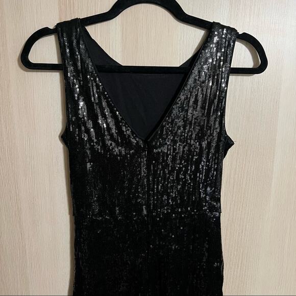 Taylor Black Sequined Dress NWT - Picture 8 of 8